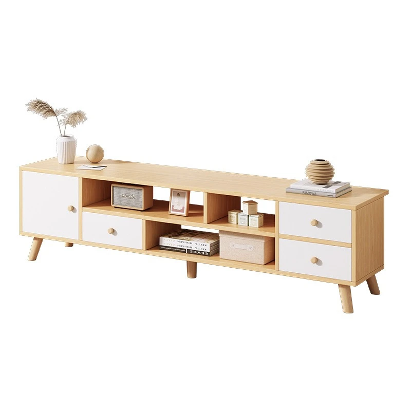 

Simple and modern floor cabinets, household living room, small apartment, solid wood leg cabinets