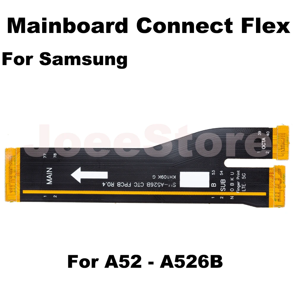 1pcs MainBoard Flex Cable For Samsung Galaxy A71 A51 A52 A72 A50 A21S A31 A33 A53 A40 A30 A20 Motherboard Connector Ribbon Flex