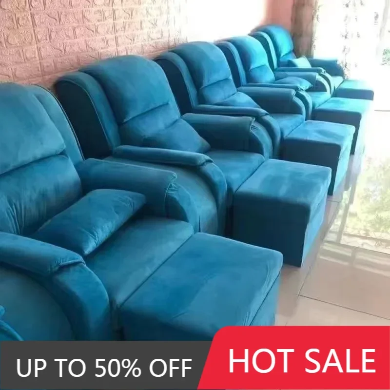 

Recliner Chair Acrylic Chairs Wheels Nail Manicure Client Professional Barber Promotion Massage Salon Silla Pedicura Profesional
