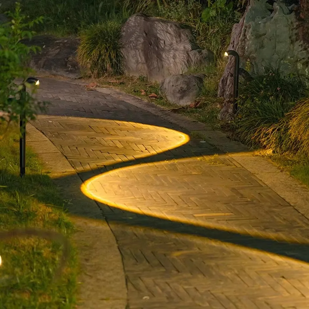 

Solar Outdoor Garden Warm White Lights, IP65 Waterproof, Simple Ground Lawn LED Lamp for Backyard Paths