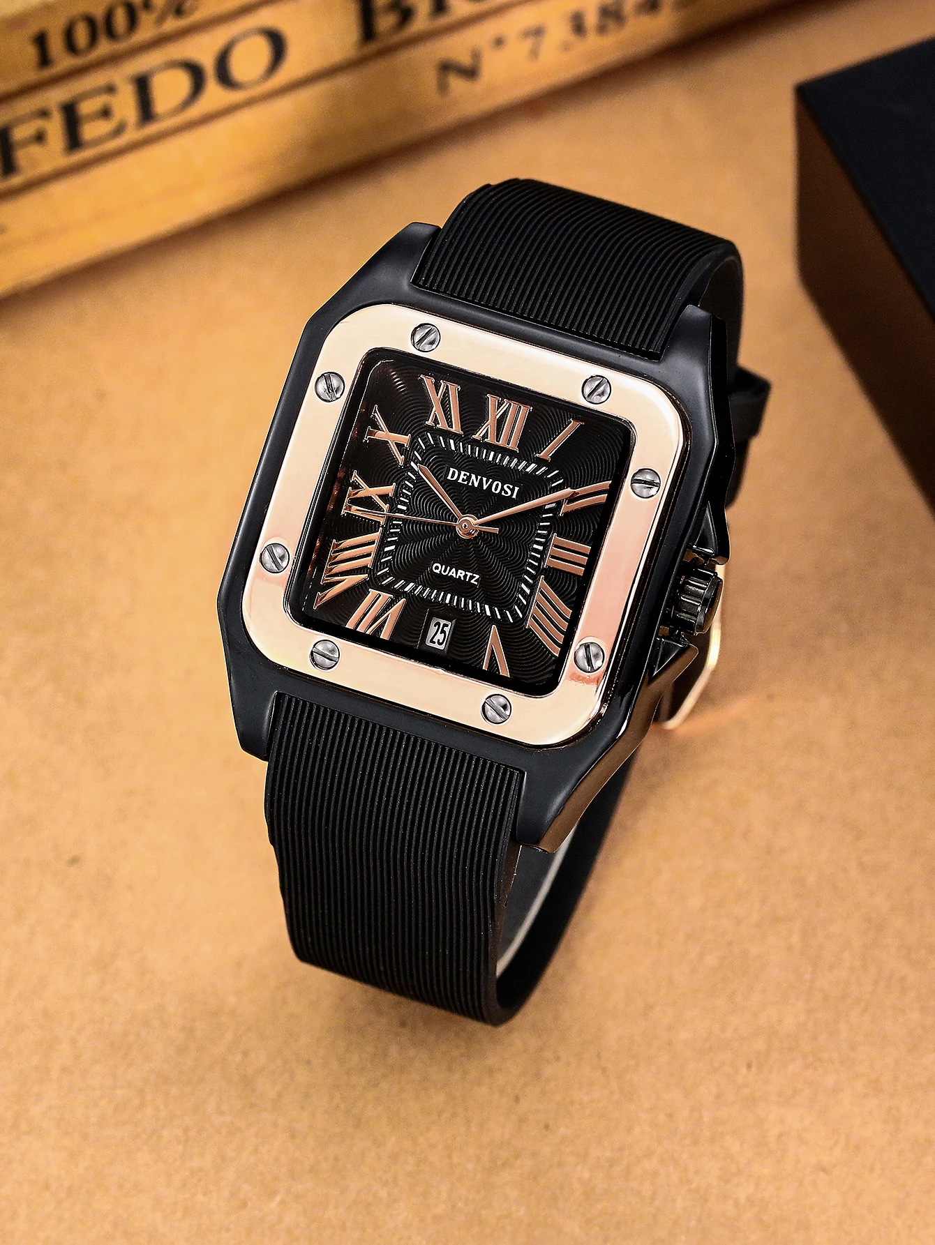 Elite luxury: A limited edition quartz watch with a unique design Square Fasion Business wristwatch for Women