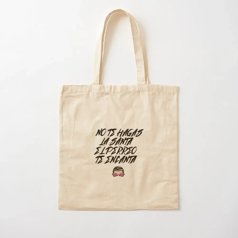 

Bad Bunny - El Perreo Te Encanta Tote Bag shoping bag large size bags Bag