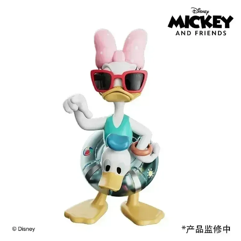 Disney Micky And Friends Daisy Duck Swimming Circle Collection Model Garage Kit Trend Toys Cartoon Desktop Decorative Ornaments