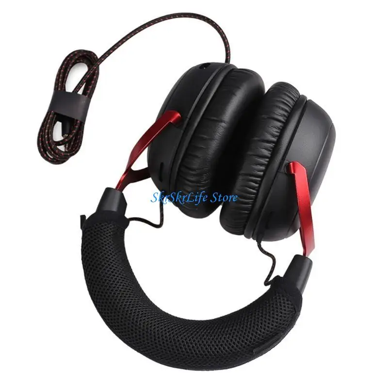

E65E Replacement Soft Nylon Mesh Headband Cover for Cloud III Headphones