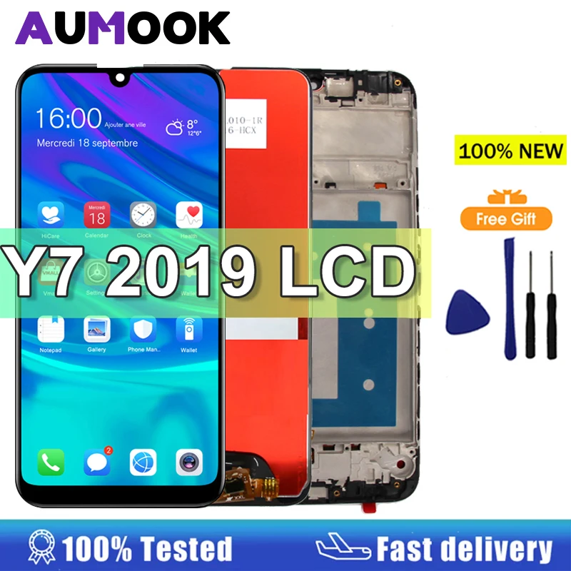 

6.26" Y7 2019 Display For Huawei Y7 2019 DUB-LX3 DUB-LX1 Y7 Prime 2019 LCD Display Touch Screen Digitizer Sensor Repair Parts