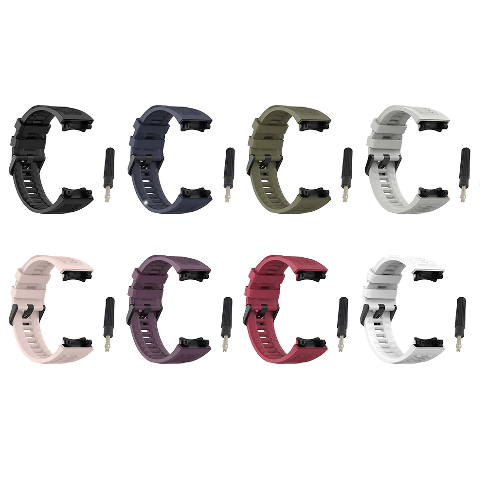 สายรัดข้อมือซิลิโคนเครื่องมือนาฬิกาสร้อยข้อมือกีฬา Watchband สมาร์ทนาฬิกาอุปกรณ์เสริมสําหรับ Amazfit T-Rex 2 A2169