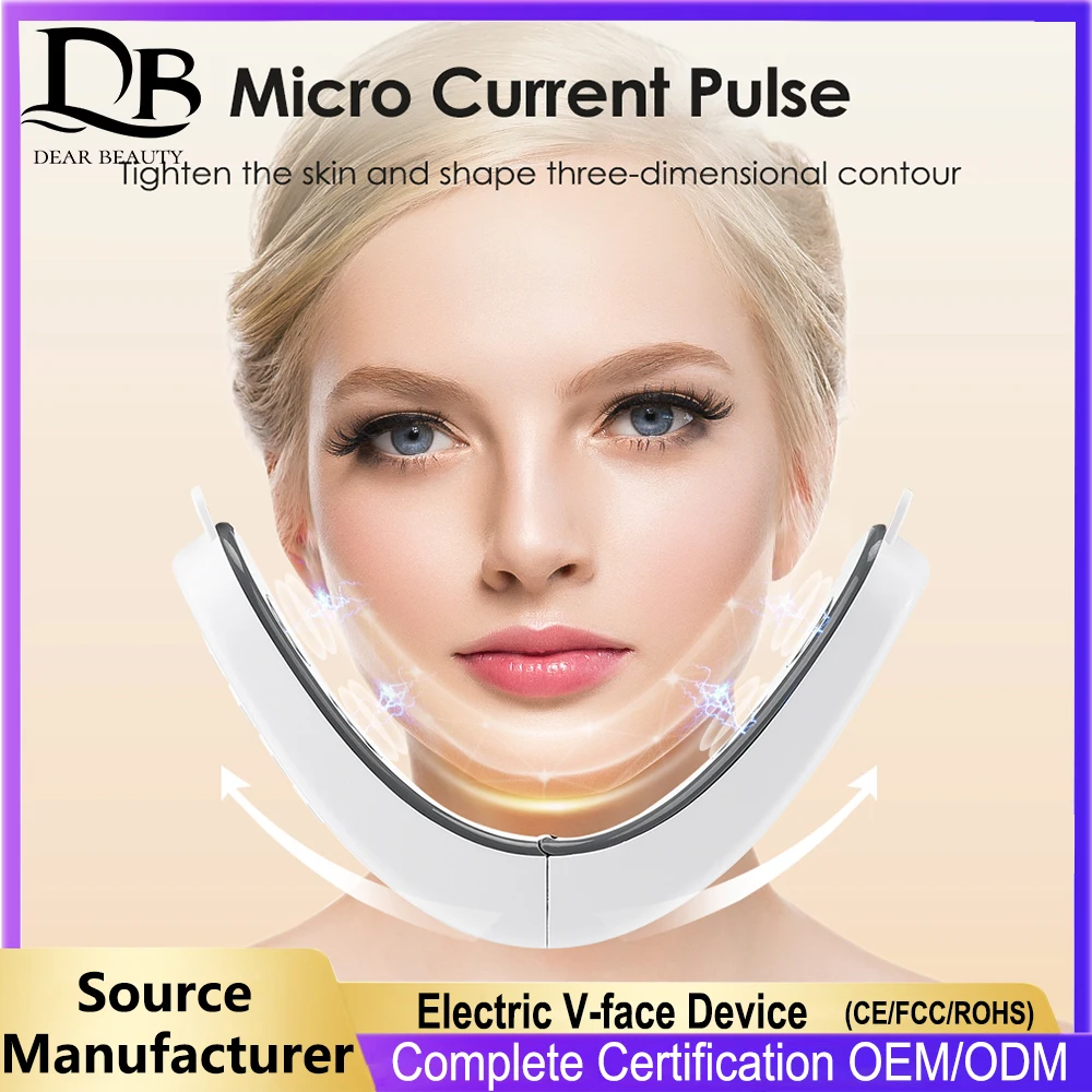 Electric V-face Device Micro-current Face Shaping Machine Face Lifting and Firming Equipment Artifact Intelligent Facial Massage