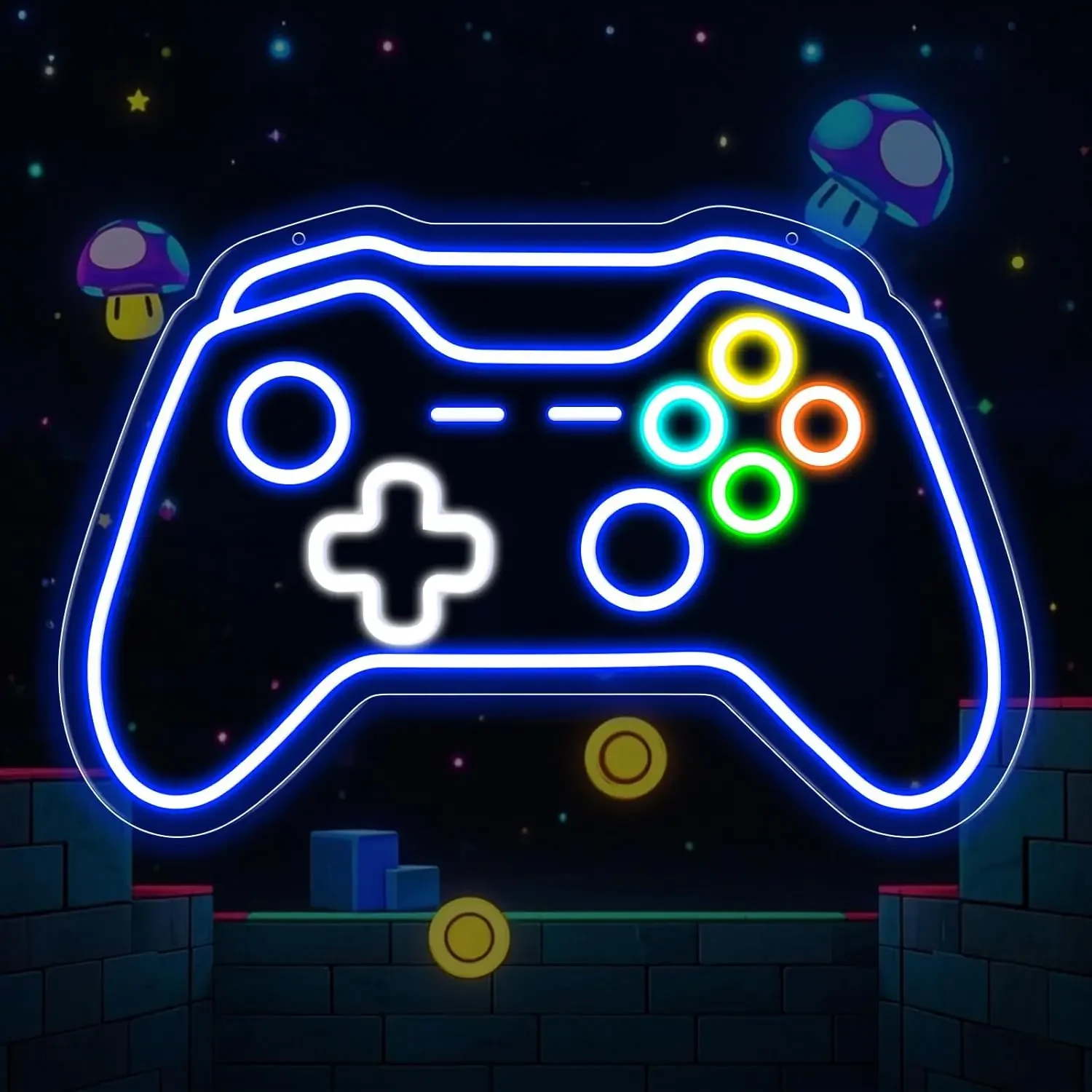 

Gamer Neon Sign USB Powered LED Neon Light for Party Gaming Room Bar Bedroom Aesthetic Decortion Birthday Gift Art Wall Lights
