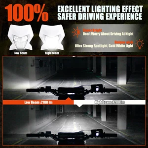 مصباح أمامي LED للدراجات النارية ل KTM ، EXC ، SXF ، XCW ، MX ، المصباح الأمامي ، المصباح الأمامي ، الانسيابية ، الدراجة النارية ، الدراجة الترابية ، Enduro Motocross ، 2022 أعلى 6 KTM LED Grimace مبيعات - No4