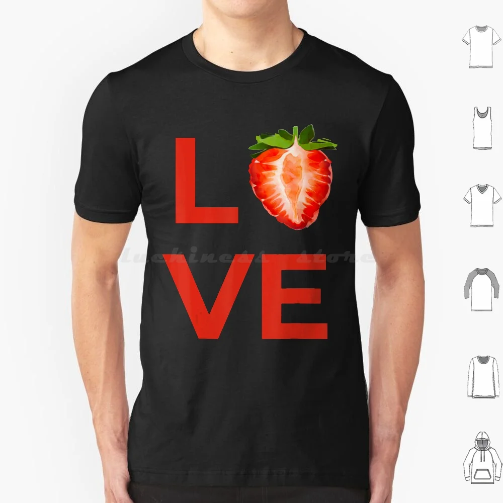 Love Strawberry Fruit Lovers Vegan Veggie Healthy Plant Food T Shirt Cotton Men Women DIY Print Snacks Of Delicious Turkish