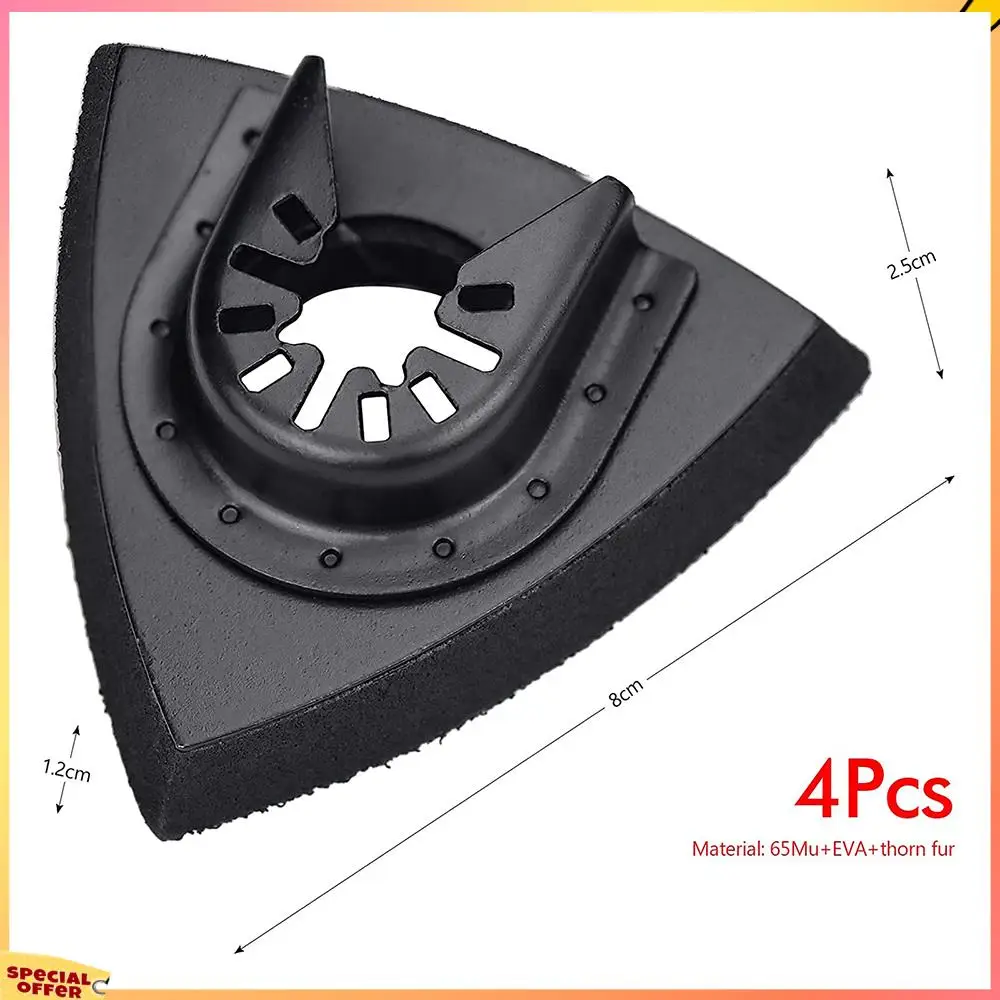 

ABFI 4Pcs Sanding Pads 80 Mm For Attaching Pads, Multi-Tool Blades Oscillating Multi Tool Accessories For Worx Mikita