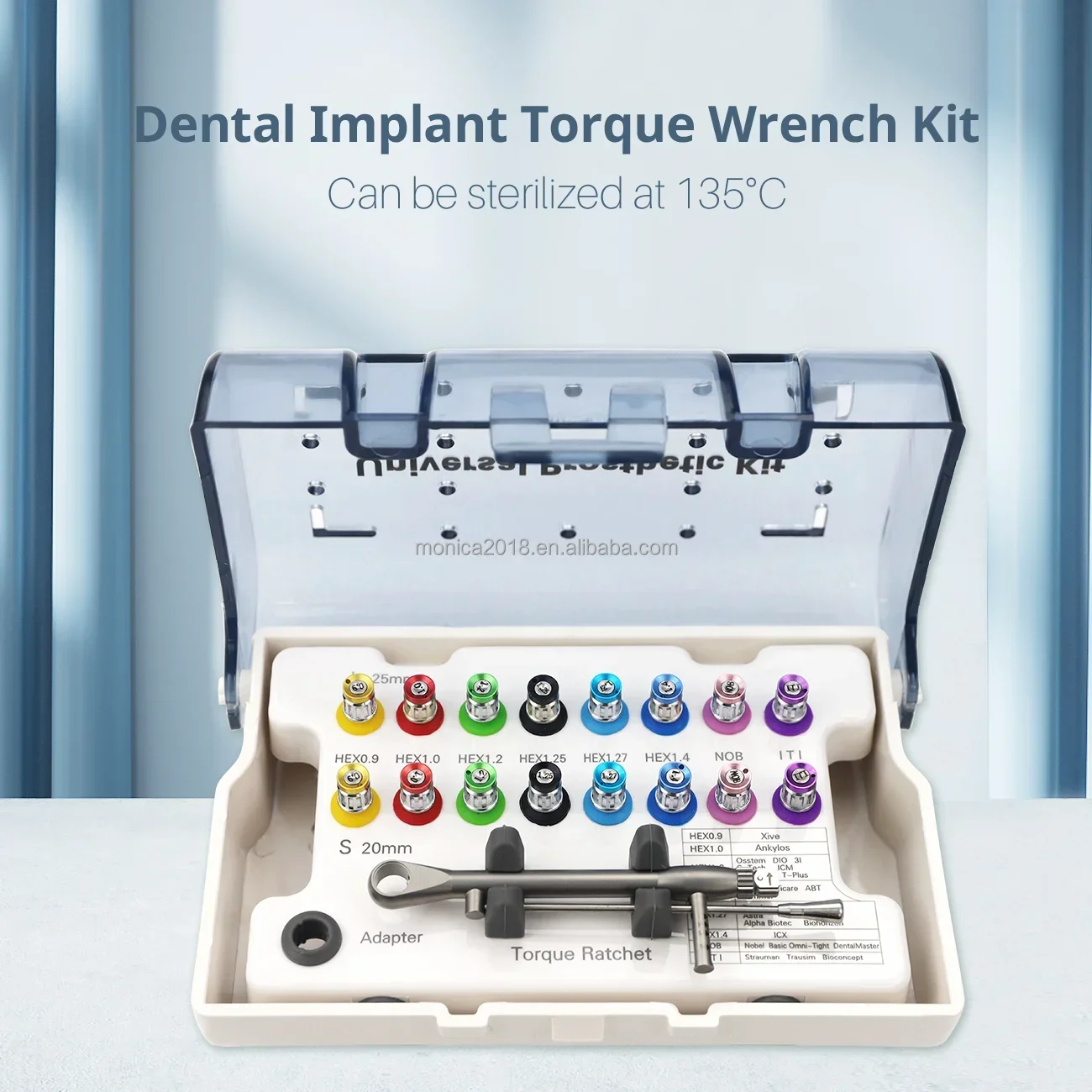 Dentals Implants Screw driver Fixture Screw Drivers Universal Torque Wrench Prosthetic Kit