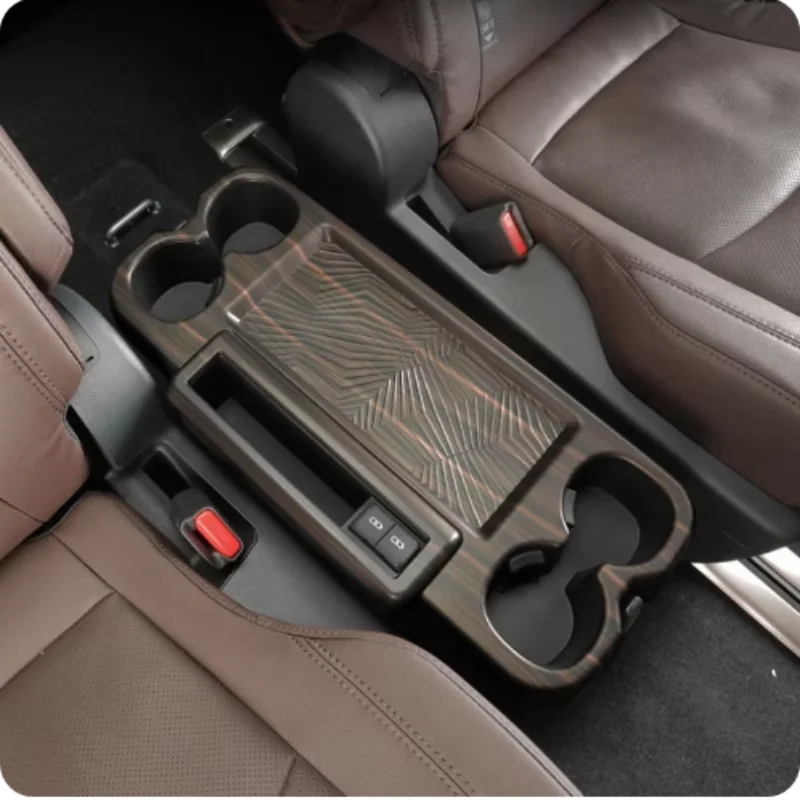 Car Rear Middle Row Seat Water Cup Armrest Panel Cover Trim For Toyota Sienna 2022+ Car Interior Accessories Decoration - view 5