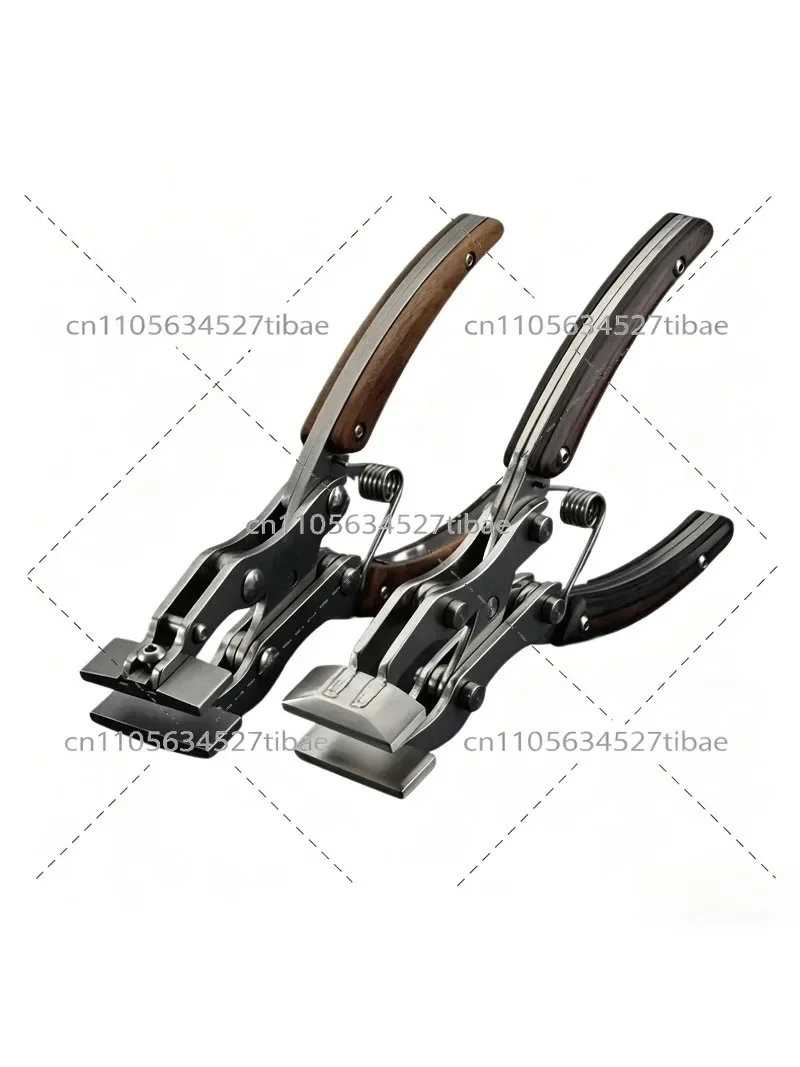 35mm Stainless Steel Flat Parallel Pliers Integrated Chuck Hand Tool for Leather DIY Craft Repair Accessories