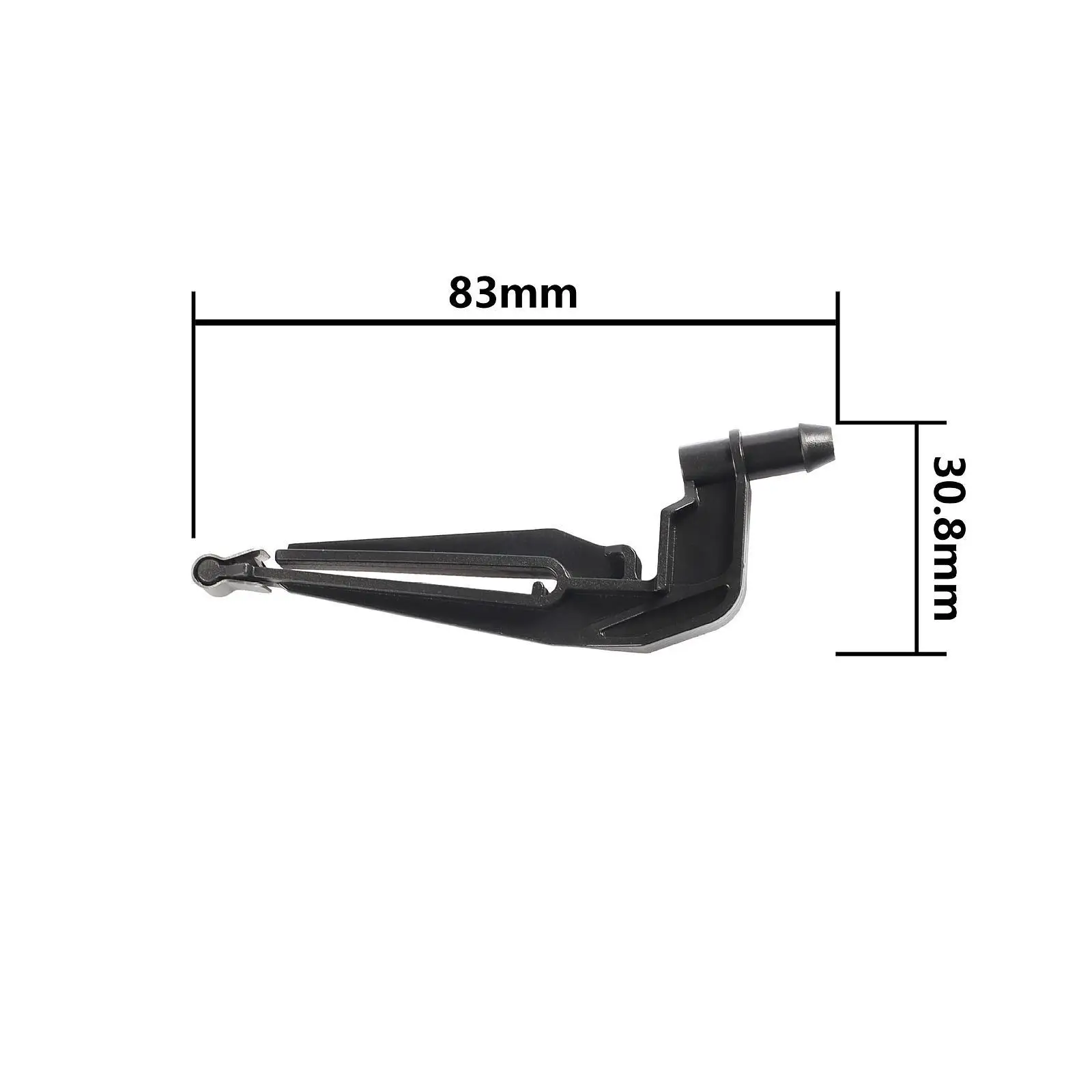 Universal Toilet Refill Tube with Adapter Clip Durable PP Replacement Parts Fit Most Fill Valves