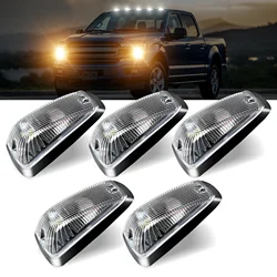 5X Smoked/Clear/Amber Cab Marker Roof Car Lights Compatible with C1500 C2500 C3500 K1500 K2500 K3500 1988-2002 Pickup Trucks