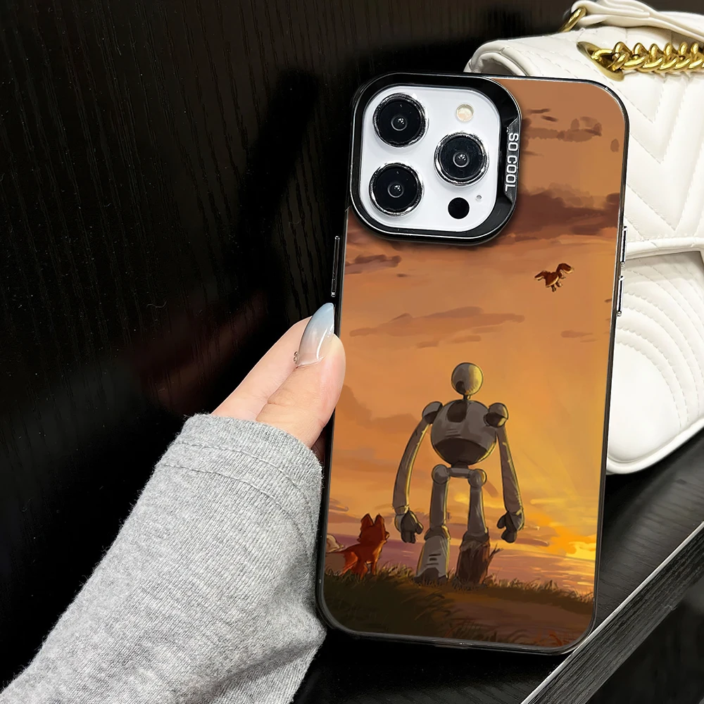 BEAST KINGDOM The W-Wild R-Robot Phone Case for iPhone 16 12 13 14 15 11 Max Pro Plus Laser IMD Color Shell