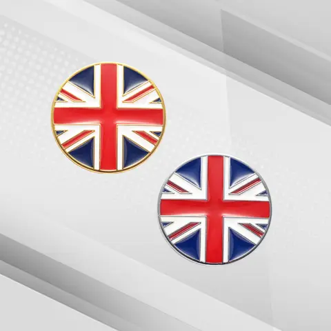 Car Badges England British Flag Trunk Emblem Metal Stickers Body Decals Union Jack Flag Decor For Mini Jaguar Land Rover Austin