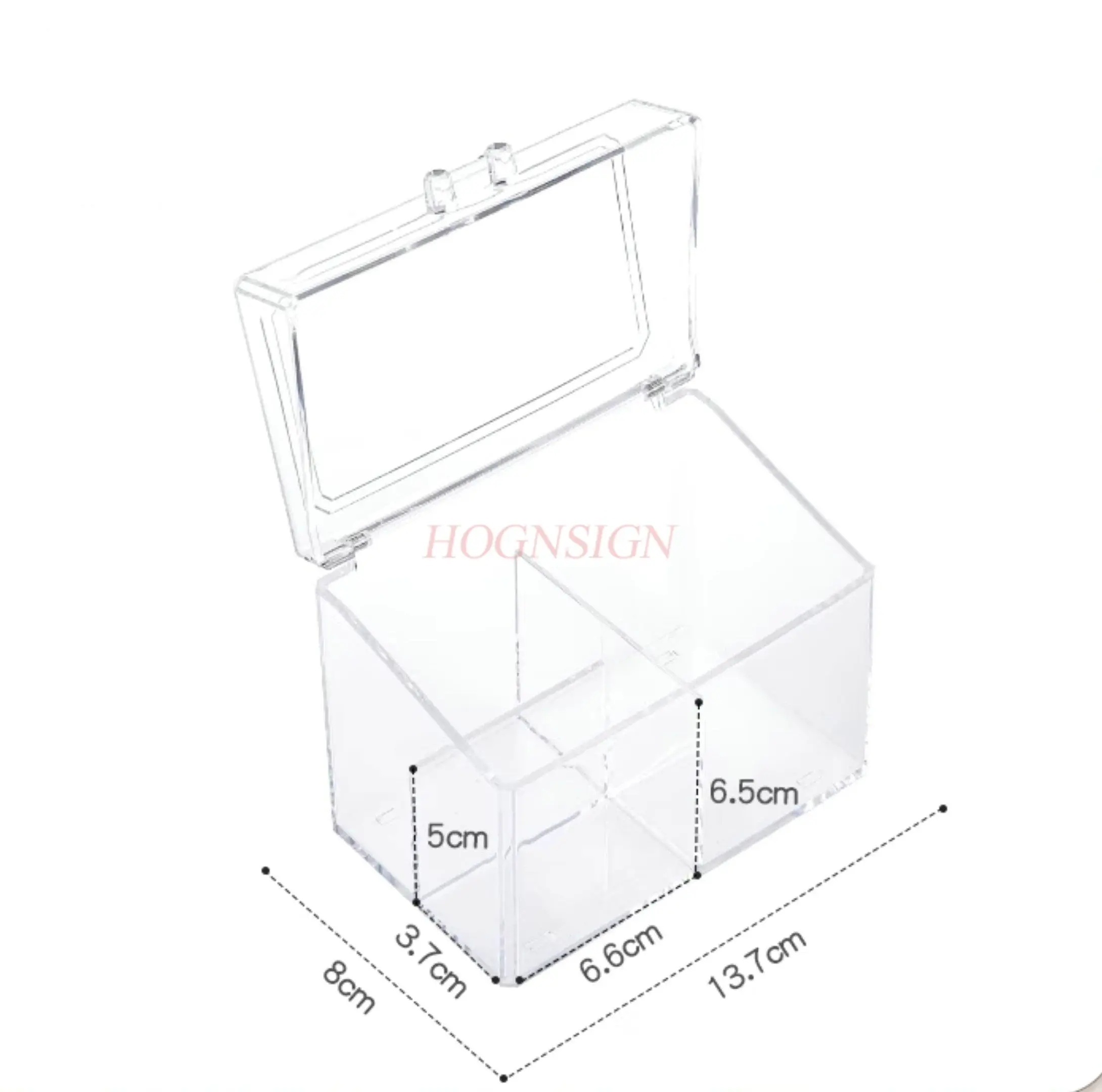 

1 шт. коробка для хранения карточек, маленькая акриловая прозрачная коробка для карточек