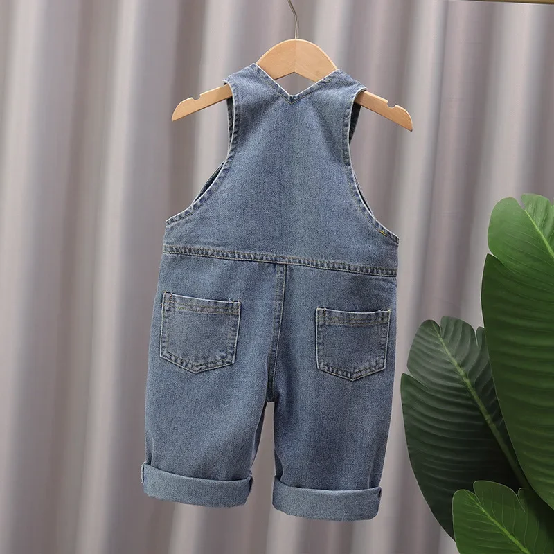 Soft Cotton Baby Boys Overalls Spring Autumn Kids cartoon Long Pants Casual Girls Jumpsuits Children Clothes SuspenderTrousers