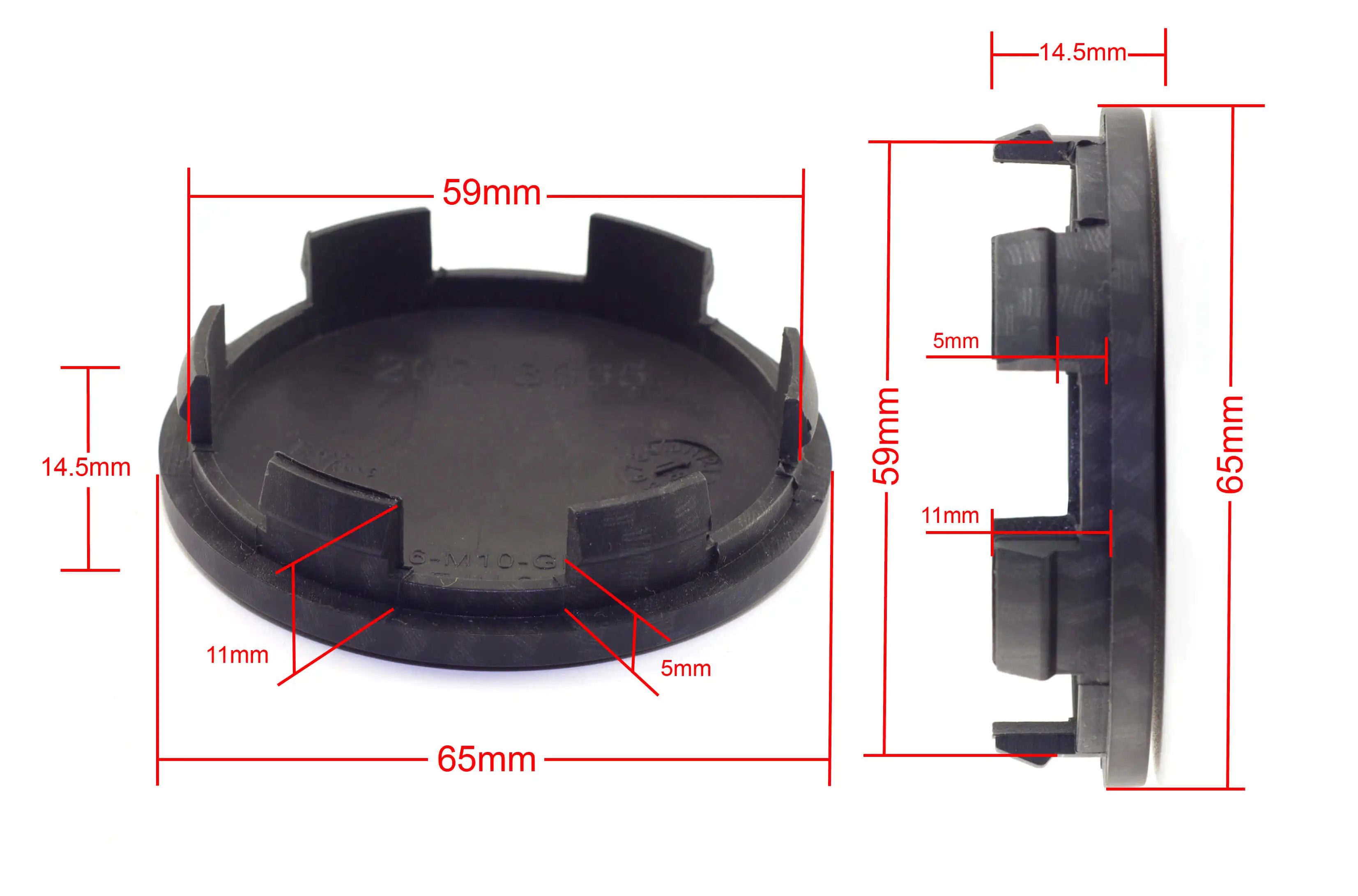 DewFlew 2/4Pcs OD 65mm/2.56