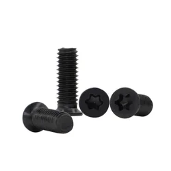 M2 M2.5 M3 M4 Carbon Steel Black Plum Blossom Groove Thin Countersunk Small Flat Head Non-Standard Machine Screw