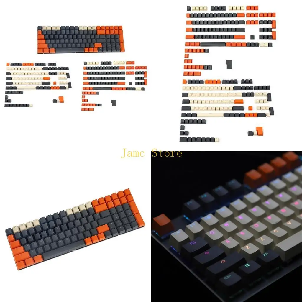 

LX0B PBT Double Shot Keycaps Набор колпачков для ключей OEM-профиля для переключателей