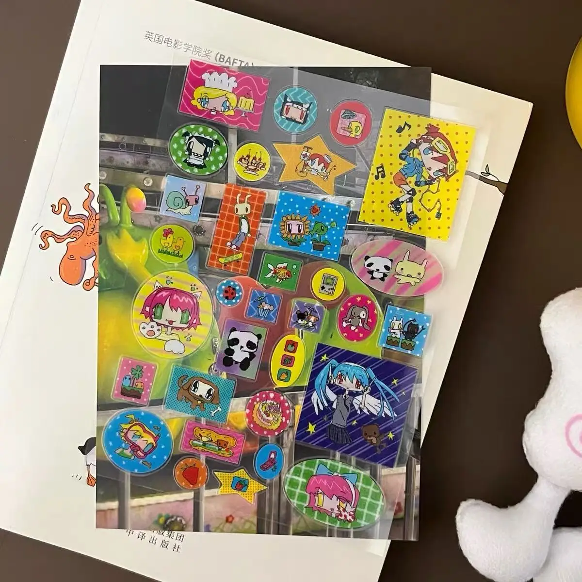 Ancient Bubble Sticker Japanese Cute Cartoon