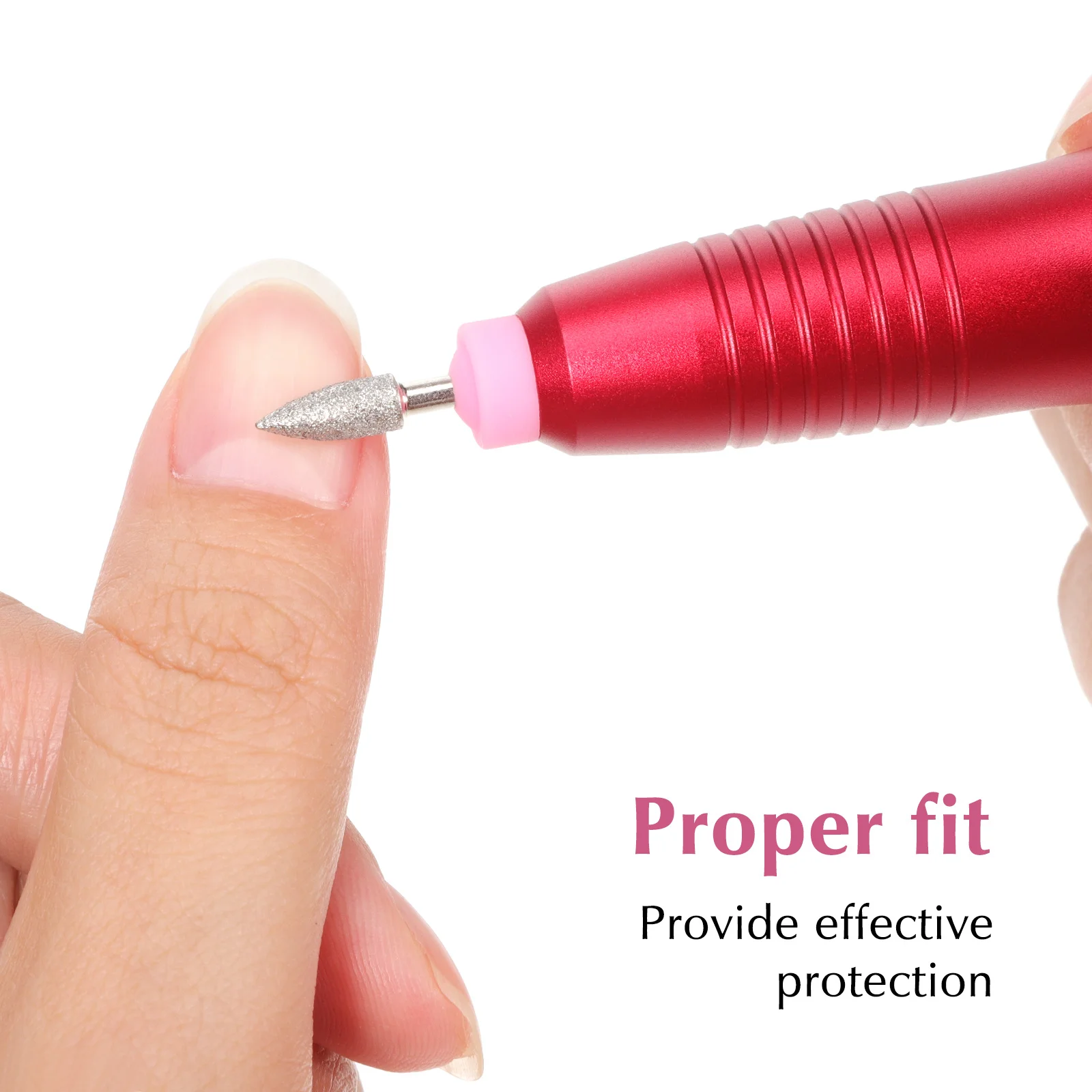 10Pcs Nail Art Tools Dust Covers Protective Caps Dustproof Nail Polishing Machine Heads Manicure Tool Protective Caps