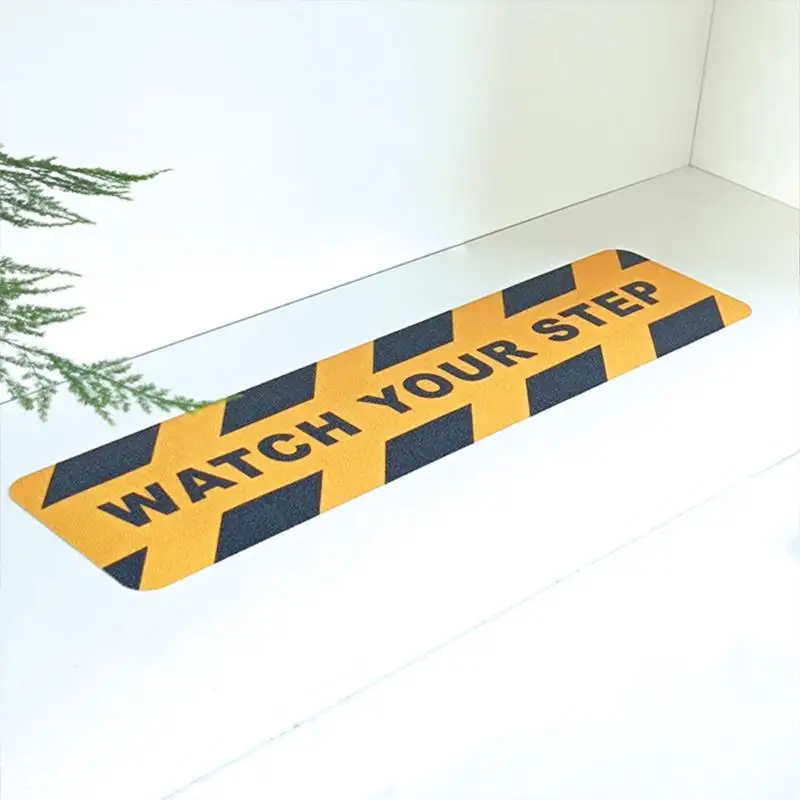 Watch Your Step Warning Stickers Kit  Large Safety Decal for Stairways and Steps Alert Guests and Workers