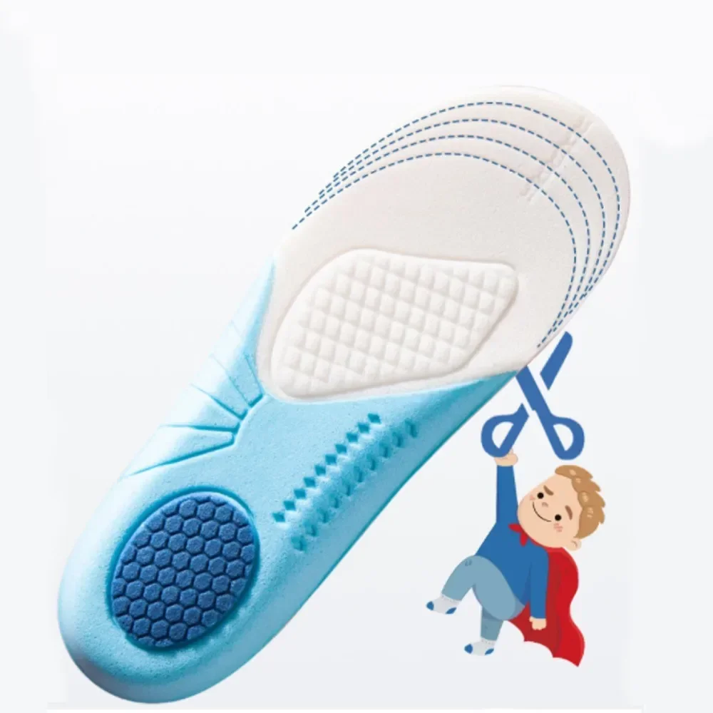 Plantari per bambini solette Memory Foam comode scarpe traspiranti Pad Running Sports Arch Support soletta bambini Leg Health Care