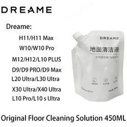 Dreame-床用液体洗浄液,x30,x40 ultra,w10,l10 ultra,l10s pro ultra,d9max,450ml,オリジナル