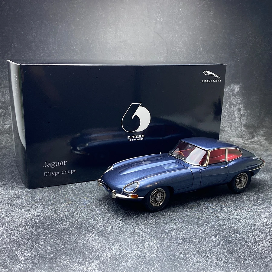 KYOSHO 1:18 Jaguar E type coupe Jaguar 60th anniversary classic car model static display collection