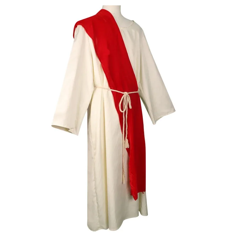 

COSda@Mens Jesus Costume Christian Cosplay Religious Robe Medieval Missionary Outfits Halloween OutfitCOSda@