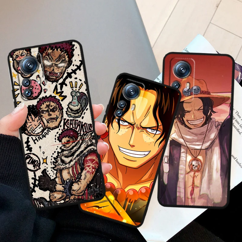 Hot One Piece Anime Luffy For Xiaomi Mi 14 13T 13 12T 12 11T 11i 11 10T 10 Pro Lite Ultra 5G Black Soft Phone Case