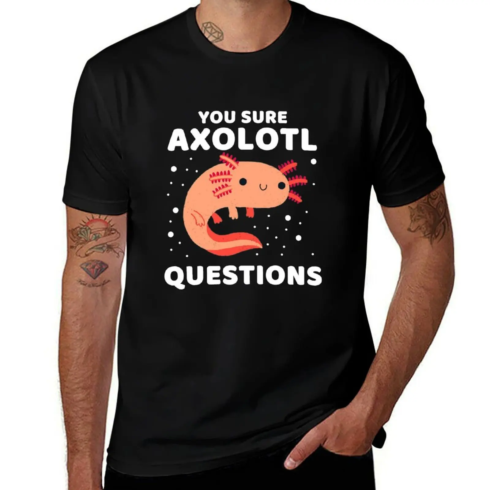 YOU SURE AXOLOTL QUESTIONS #007 T-Shirt Worker Basic Short Sleeve Tee