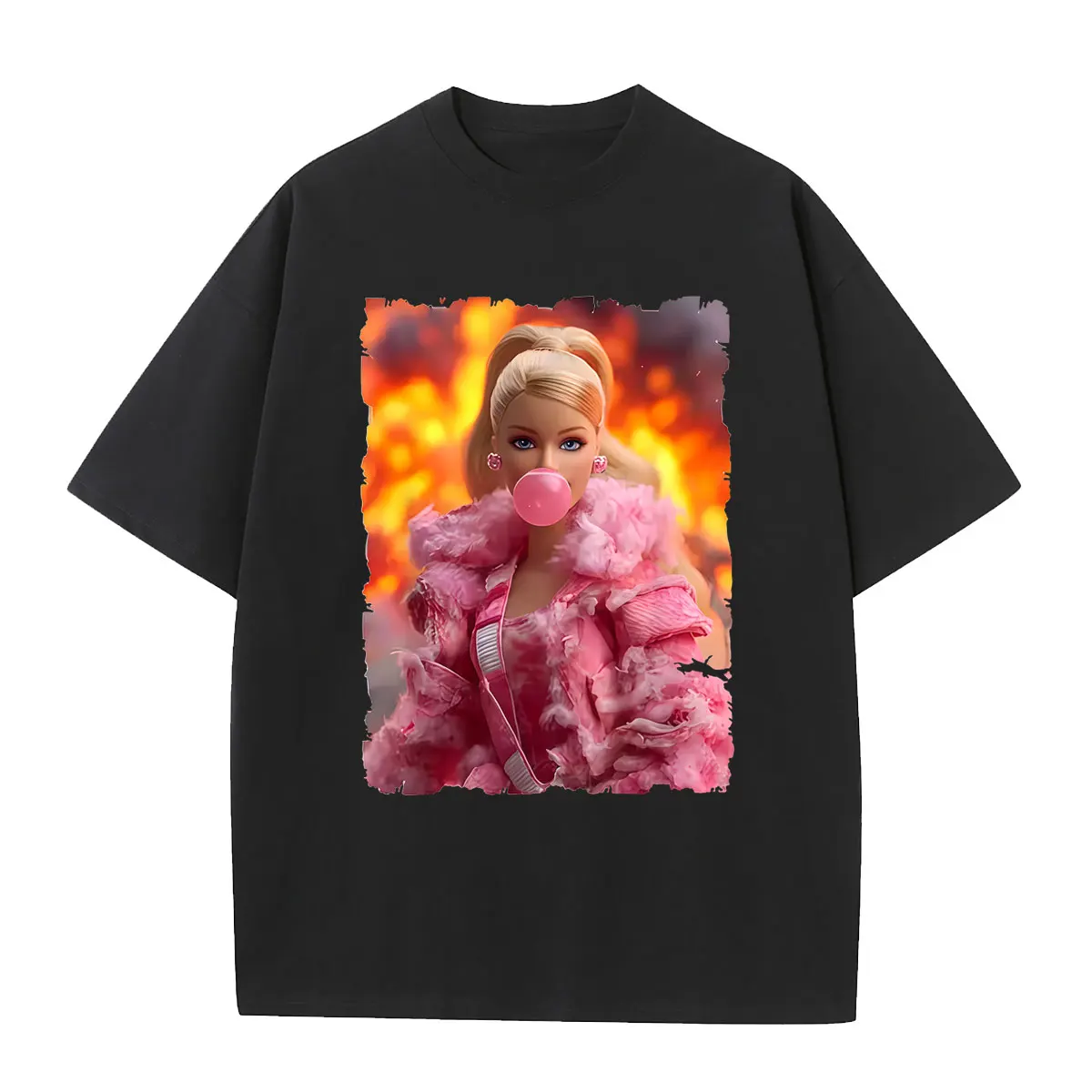 

Funny Disgusting Doll Face Emoji Graphic T-shirt Fans Gift Men Women Casual Pure Cotton T Shirts Unisex Humor Oversized T-shirts