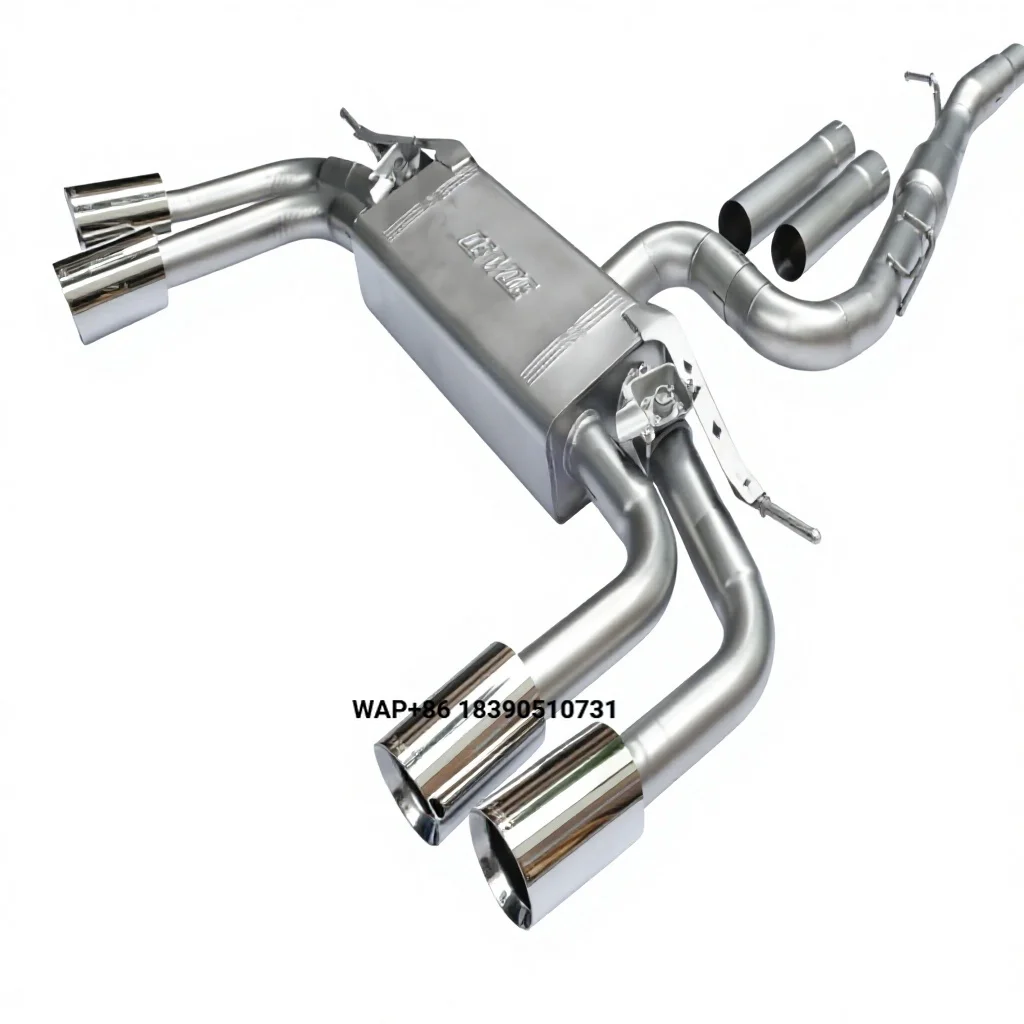 New Performance OEM Automobile Valve Exhaust Catback Pipe Muffler S3 Stainless Steel Titanium Mirror Polished Catback