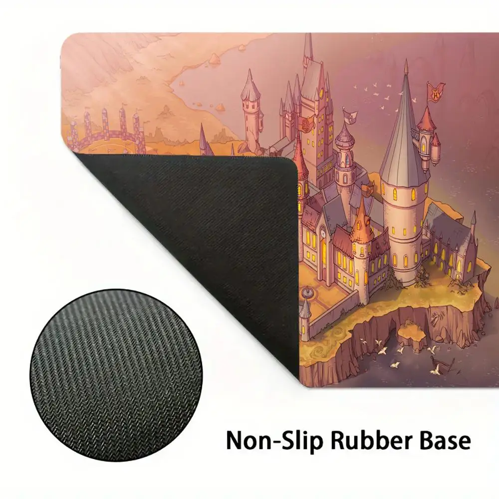 Retro castle mtg Mouse Pad Large Gaming Non-slip Computer Laptop Nootbook Game Rug Tablet Mat Office Accessories Mini PC Playmat