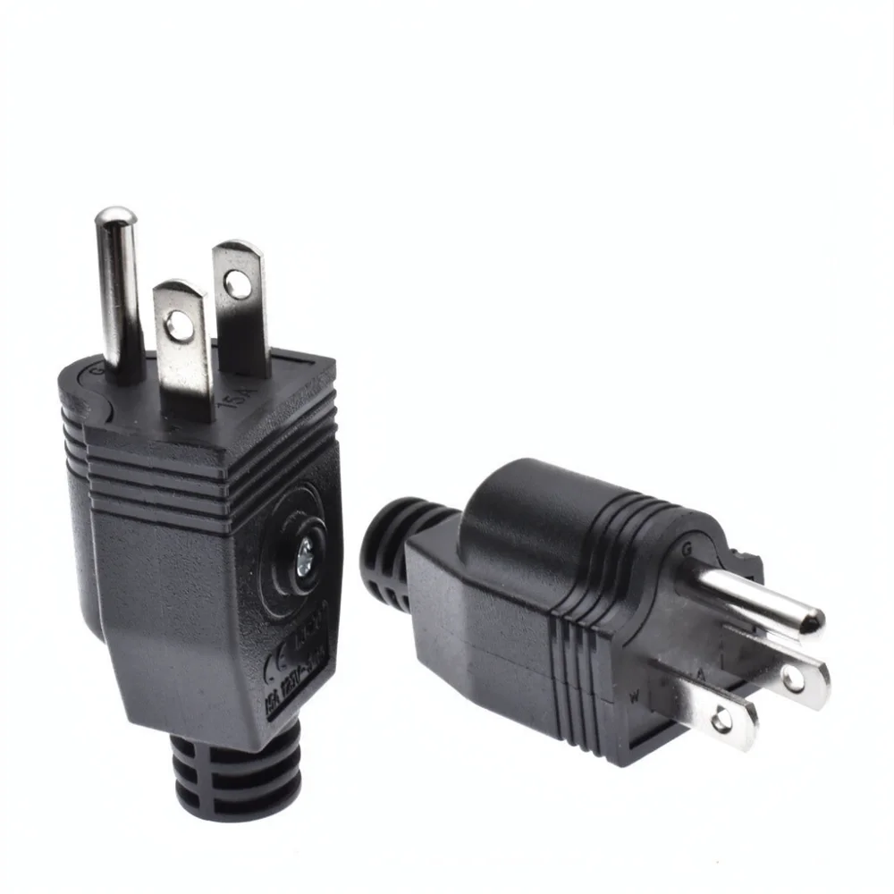 For VOSORON US Nema 5 15P Power Plug Detachable Cord Repair Connector Standard Electrical Replacement Terminal 15A 125V