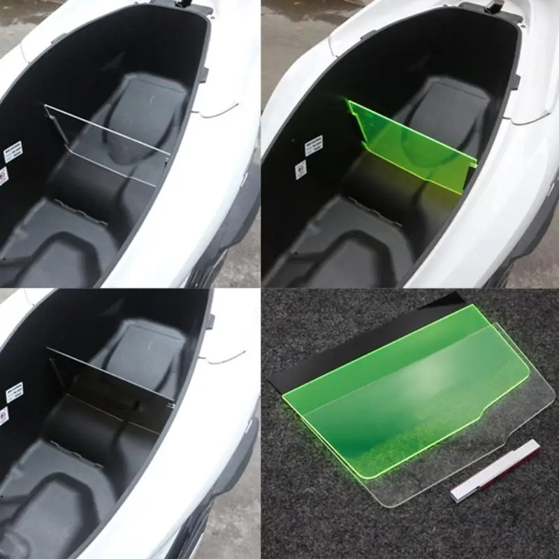 

G7NA Motorcycles PlexiglassCompartment Luggage Trunk Partition Isolating Plate Inner Partition Separator Suitable For PCX160