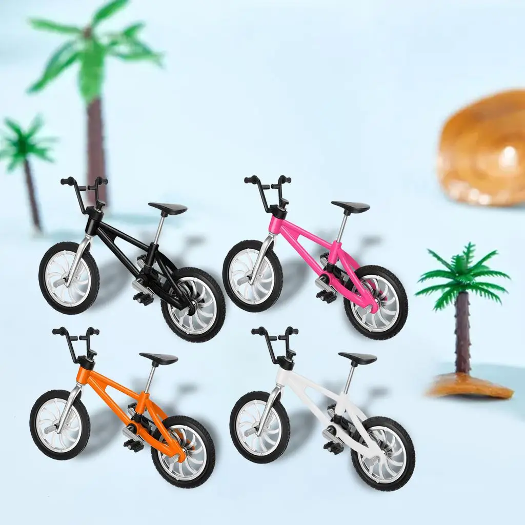 Novelty Finger Bike Alloy Racing Bicycle Crafts for Cake Topper Collectible