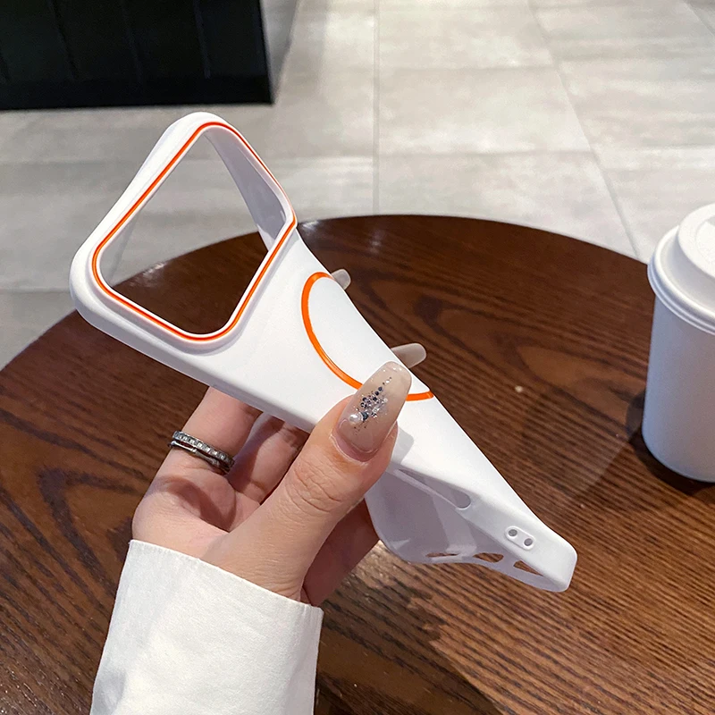 Ultrathin Simple Design Magnetic Phone Case For iPhone 17 Air 16 15 14  Plus 13 11 12 17 Pro Max Wireless Charging Soft Cover - náhled 5