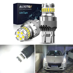 AUXITO 2Pcs T20 LED Canbus 7443 W21/5W LED Bulb 6500K White Parking Light DRL for Peugeot 208 DRL Lada Daytime Running Lamp 12V