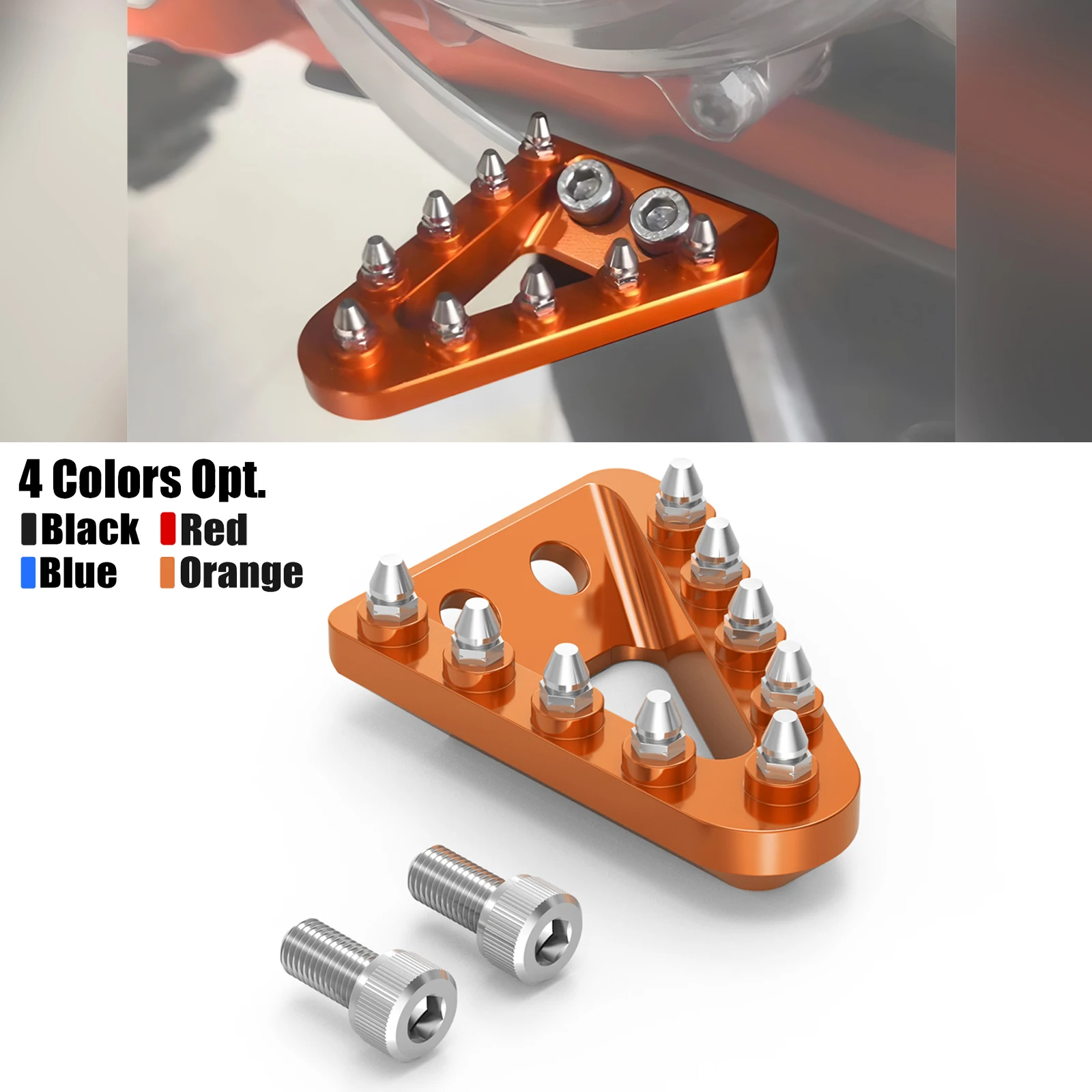 

NICECNC For KTM EXC 300 2017-2025 2024 EXCF 350 EXC 450 SX125 SXF 250 SXF 450 XCW 300 Brake Pedal Tip Plate For Husqvarna TE 300