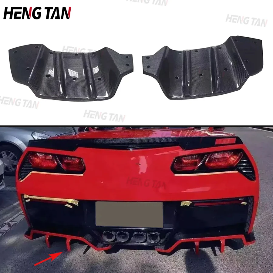 

Carbon Fiber Car Rear Bumper Diffuser Lip Parts For Chevrolet Corvette C7 Sport 2014-2018 Body kit