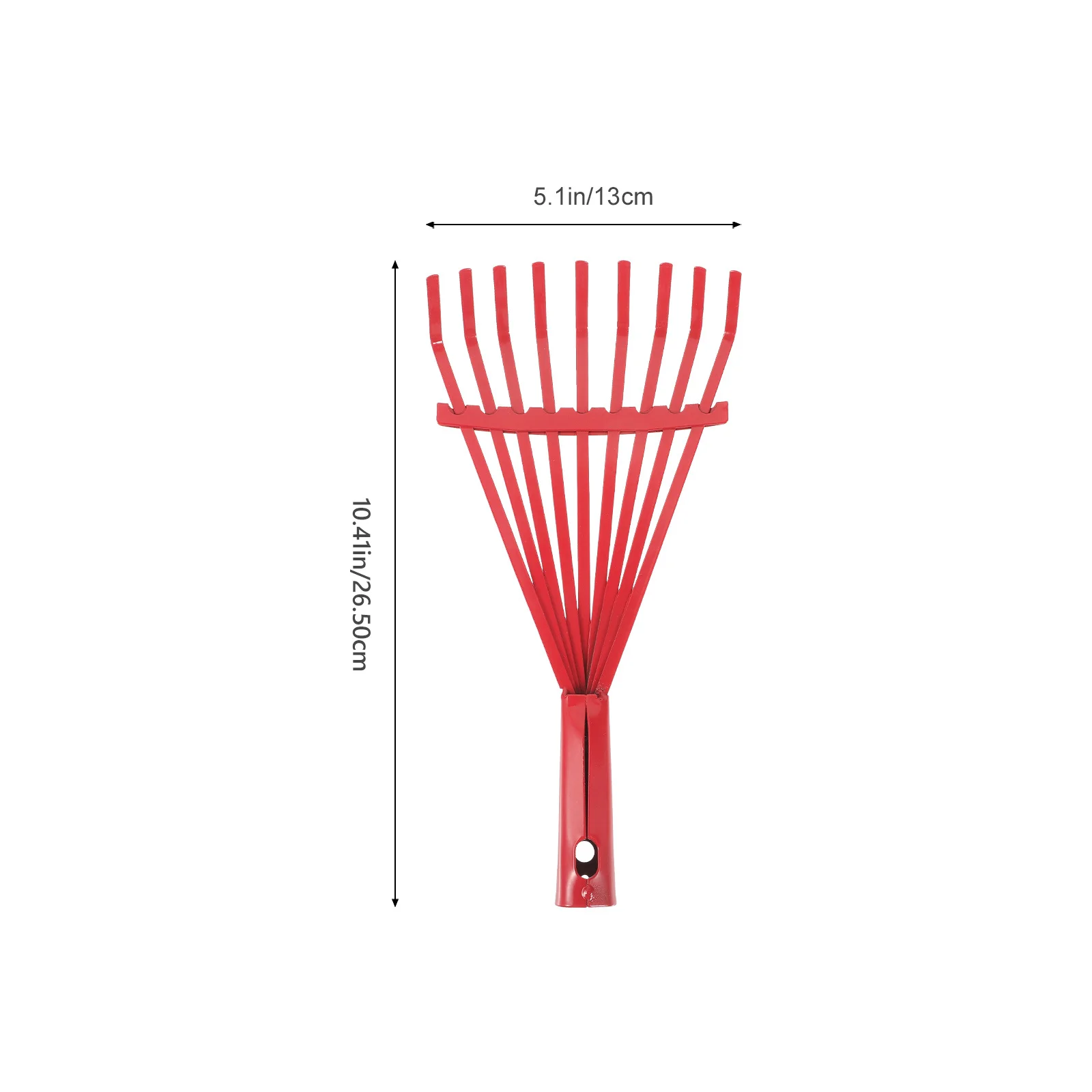 High-Carbon Steel Soil Loosening Rake 9 Teeth Garden Weeding Hand Tool Leaves Cleaning Lawn Rake Garden Cultivating Supply