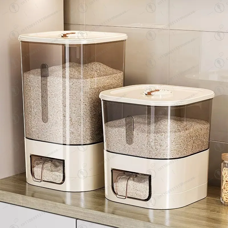 

Food Grade Moisture-proof Sealed Rice Can Storage Box Grain Miscellaneous Grain Rice Bucket Kitchen Accessories
