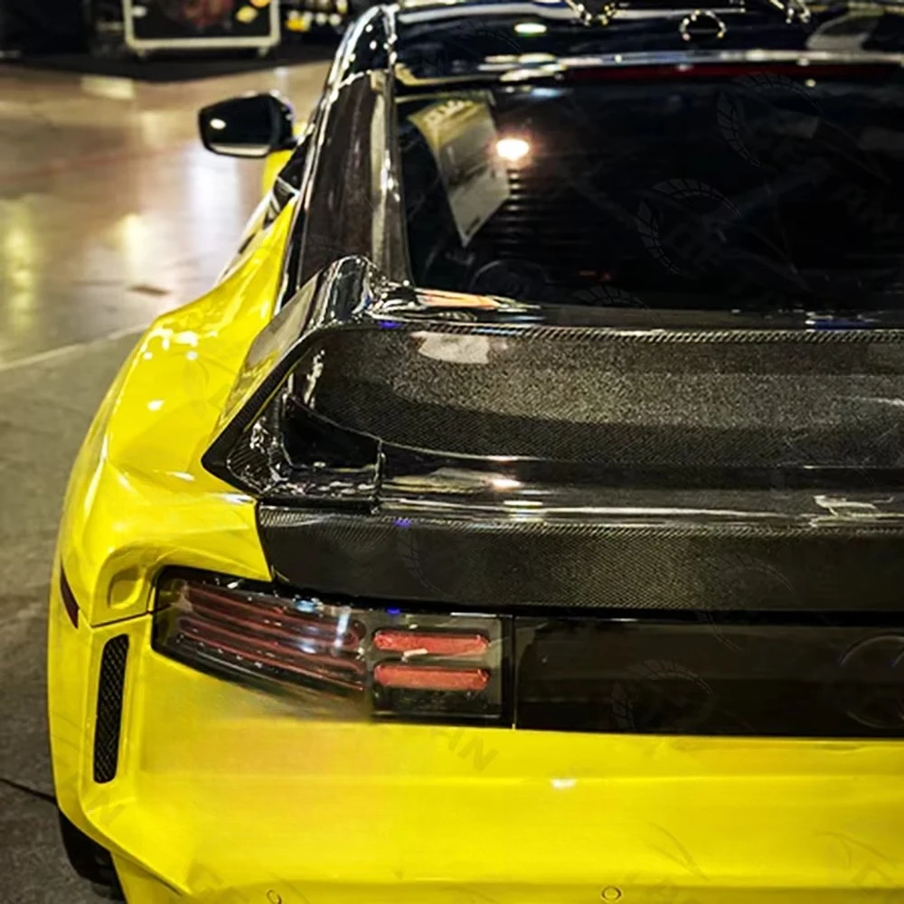 Carbon Fiber C Style Rear Trunk Spoiler Wing High Polished Surface Screw Easy Installation Fitment Tested 2022-2025