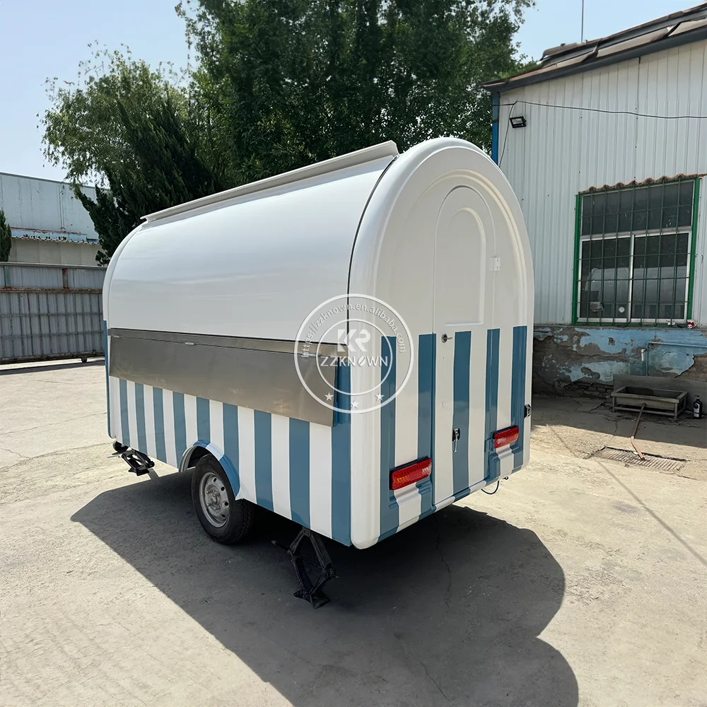 이동식 푸드트럭 완비된 노점 핫도그 카트 푸드밴 아이스크림 스낵 카트 맞춤형 커피 바베큐 푸드 트레일러 판매